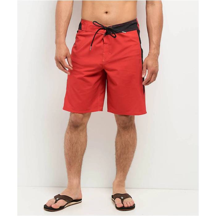 【★百貨店SALE★6/11真夜中2時迄】ボルコム Volcom 【 J Robinson Mod Chili Red Board Shorts Men\u0027s Red 】 Red 赤・赤いこと さる股引き メンズ Red 赤・赤いこと