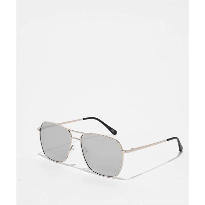 エンパイア Empyre 【 Saloon Square Silver Pilot Sunglasses Men's Silver 】 Silver 銀色・シルバー サングラス メンズ Silver 銀色・シルバー