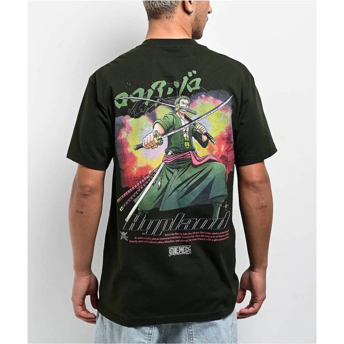 Hypland 【 X One Piece Zoro Flame Green T-Shirt Men's Green 】 green 緑・グリーン Tシャツ メンズ green 緑・グリーン|スニケス