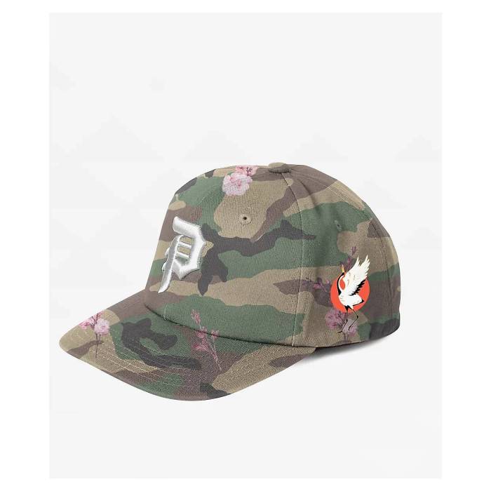 【★百貨店SALE★6/11真夜中2時迄】大時代 Primitive 【 Osaka Dirty P Camo Snapback Hat Men\u0027s Dark Green 】 合鴨柄 Snapback スナップバック 御徒面子 メンズ green 緑・緑であること