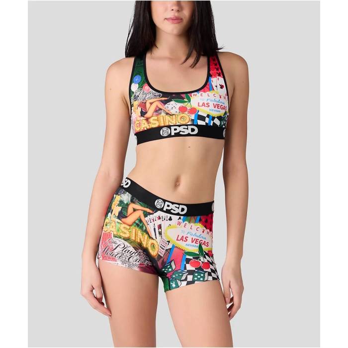 【★百貨店SALE★6/11真夜中2時迄】ピーエスディーアンダーウェア Psd Underwear 【 Psd X Playboy Gamble Sports Bra Women\u0027s Black 】 レディース 黒いこと 黒いこと
