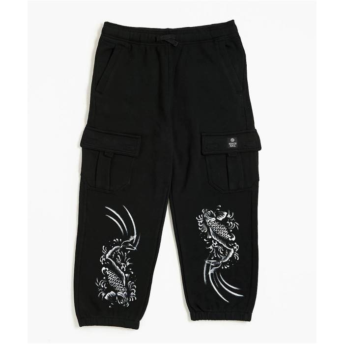 Ninth Hall 【 Kids Stash Black Cargo Sweatpants Kids' Black 】 黒色 ブラック カーゴ ロングタイツ 黒色 ブラック