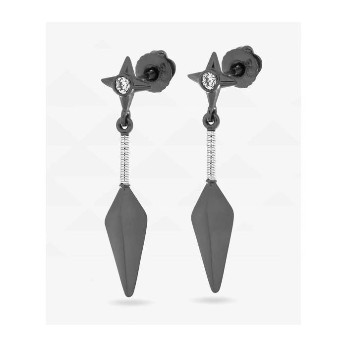 【★百貨店SALE★6/11夜夜中2時迄】King Ice 【 X Naruto Ninja Tool Earrings Men\u0027s Grey 】 イヤリング メンズ 薄墨色 薄墨色