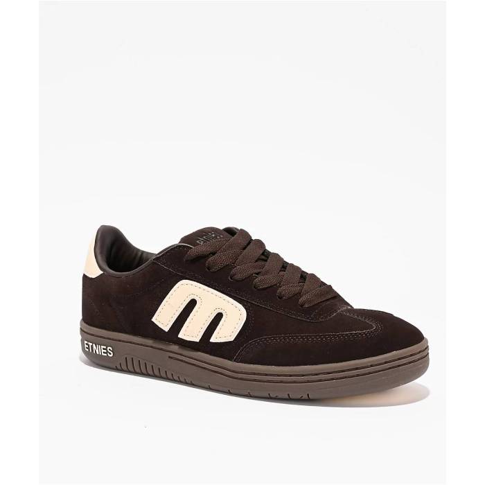 エトニーズ Etnies 【 Locut Brown \u0026 Bone Skate Shoes Men\u0027s Brown 】 赤銅色 赤銅色 Skate 滑る シューズ 運動すること靴 メンズ 赤銅色 赤銅色