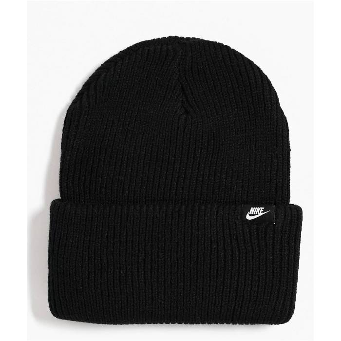 ナイキ Nike 【 Peak Black Beanie Men's Black 】 黒色 ブラック キャップ 帽子 メンズ 黒色 ブラック