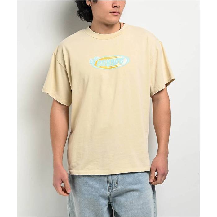 【★百貨店SALE★6/11真夜中2時迄】帝国 Empyre 【 Retro Logo Natural T-Shirt Men\u0027s Natural 】 レトロ ロゴタイプ 自然的 ティーシャツ メンズ 自然的
