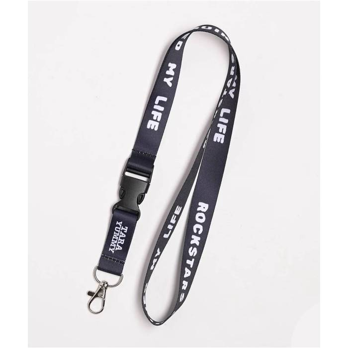 【★百貨店SALE★6/11真夜中2時迄】Tara Yummy 【 Rockstars Ruined My Life Black Lanyard Women\u0027s Black 】 黒いこと 黒いこと レディース 黒いこと 黒いこと