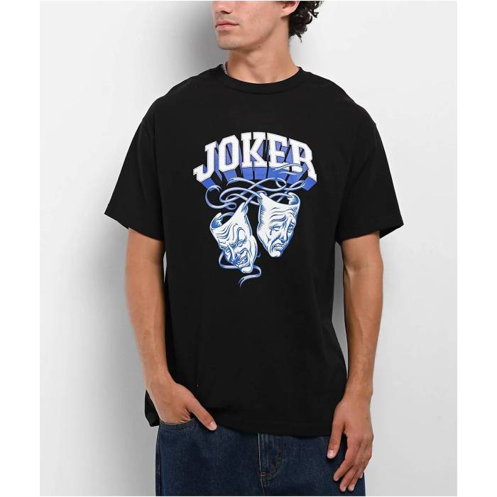 Joker 【 Laugh Now Cry Later Black T-Shirt Men\u0027s Black 】 黒いこと 黒いこと プルオーバー メンズ 黒いこと 黒いこと