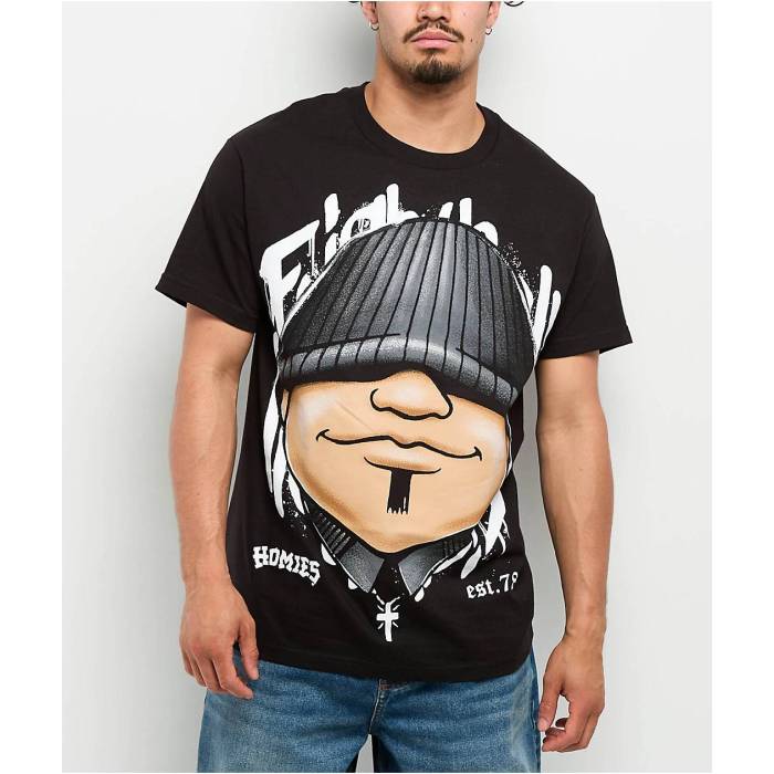 【★百貨店SALE★6/11真夜中2時迄】Dga 【 Homies Big Face 8Ball Black T-Shirt Men\u0027s Black 】 黒いこと 黒いこと ティーシャツ メンズ 黒いこと 黒いこと