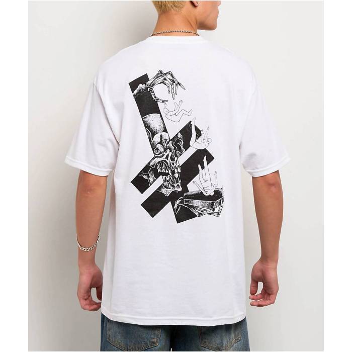 Deathwish 【 Trapped White T-Shirt Men's White 】 白色 ホワイト Tシャツ メンズ 白色 ホワイト|スニケス