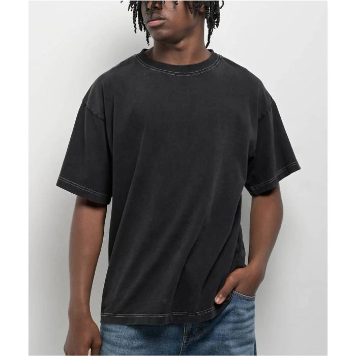 Ita 【 Portal Contrast Black Wash T-Shirt Men\u0027s Black 】 黒いこと 黒いこと プルオーバー メンズ 黒いこと 黒いこと