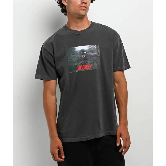 Hockey 【 Farm Kids Charcoal T-Shirt Men's Dark Grey 】 チャコール Tシャツ メンズ 灰色 グレー