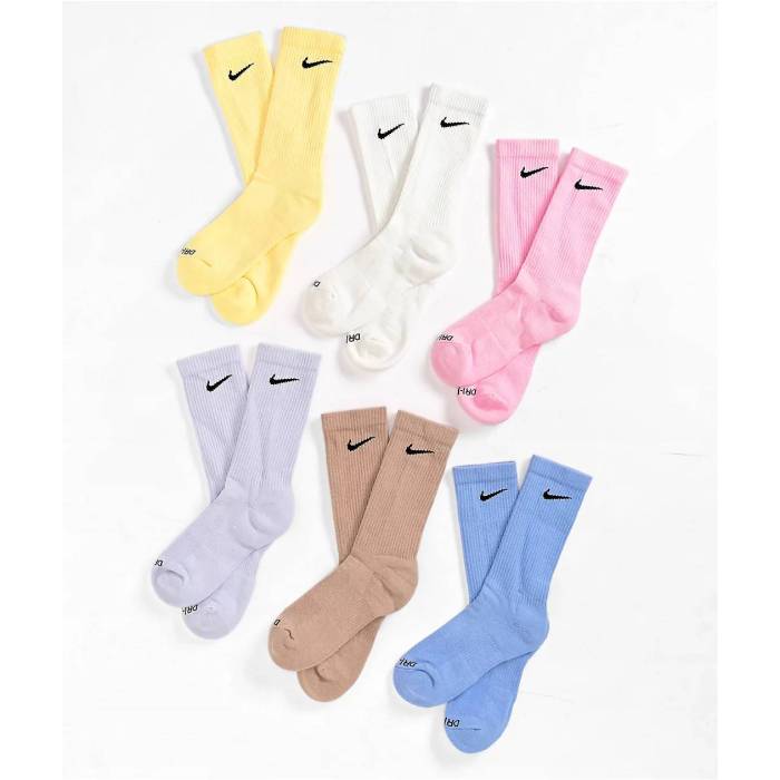 ナイキ Nike 【 Sb Training 6 Pack Pastel Crew Socks Men's - 】 エスビー トレーニング クルー ソックス・靴下 メンズ NULL｜スニケス