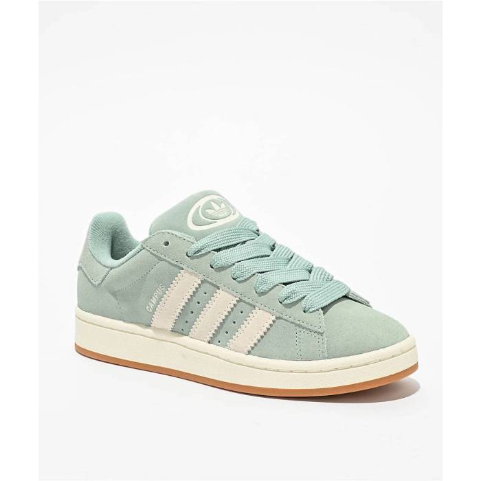 アディダス Adidas 【 Originals Campus 00S Hazy Green \u0026 Off White Shoes Women\u0027s Green 】 オリジナルス 校庭 green 緑・緑であること 白いこと 白いこと シューズ 運動すること靴 レディース green 緑・緑であること
