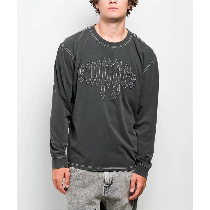 エンパイア Empyre 【 Corkscrew Black Wash Long Sleeve T-Shirt Men's Black 】 黒色 ブラック Sleeve スリーブ Tシャツ メンズ 黒色 ブラック|スニケス