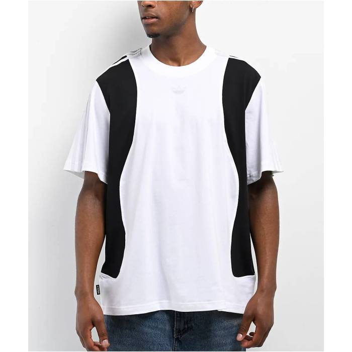 アディダス Adidas 【 Tyshawn Black & White T-Shirt Men's White 】 黒色 ブラック 白色 ホワイト Tシャツ メンズ 白色 ホワイト｜スニケス