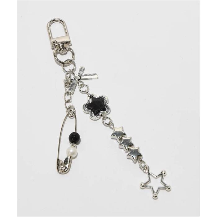 ペタルズアンドピーコックス Petals And Peacocks 【 Starry Eyed Silver & Black Bag Charm Men's Multicolor 】 Silver 銀色・シルバー 黒色 ブラック バッグ メンズ