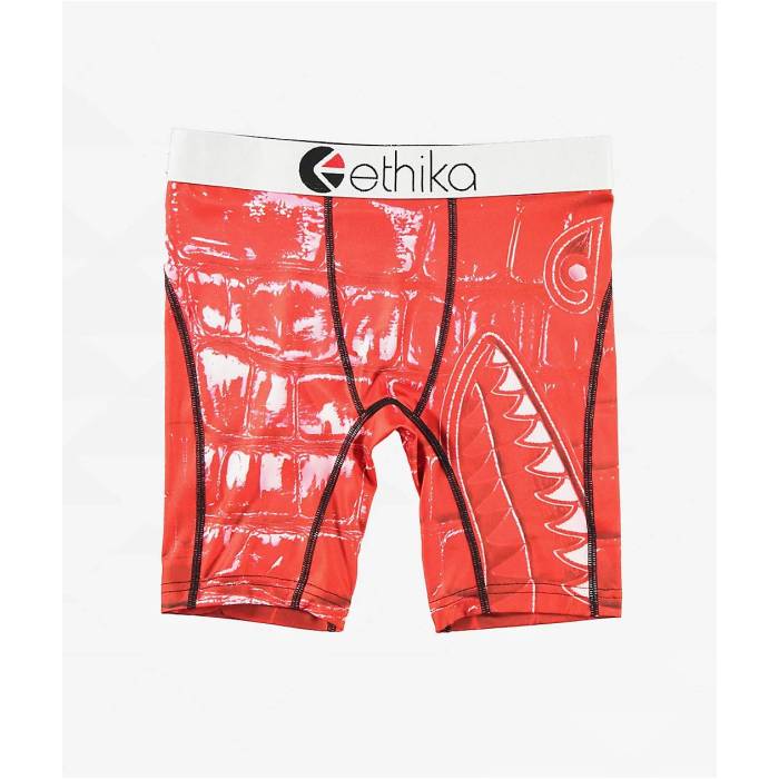 エシカ Ethika 【 Kids Gator Bite Red Boxer Briefs Kids\u0027 Red 】 Red 赤・赤いこと Red 赤・赤いこと