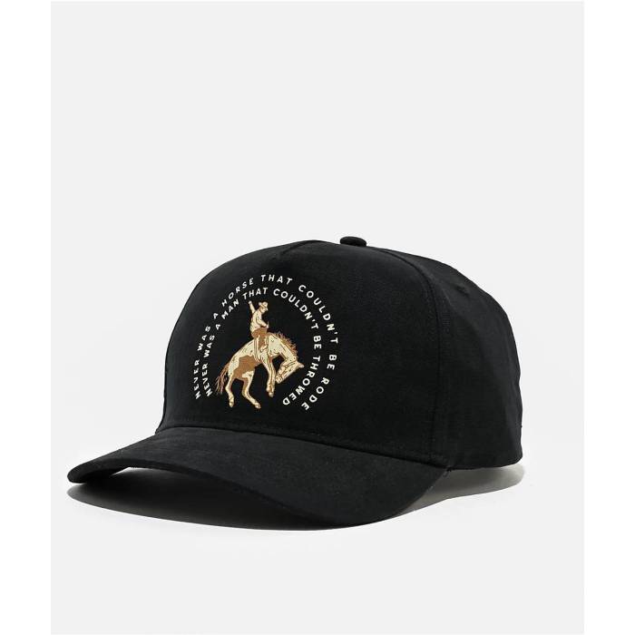 【★百貨店SALE★6/11真夜中2時迄】Sendero Provisions 【 Sendero Never Was A Horse Black Canvas Snapback Hat Men\u0027s Black 】 黒いこと 黒いこと Snapback スナップバック 御徒面子 メンズ 黒いこと 黒いこと