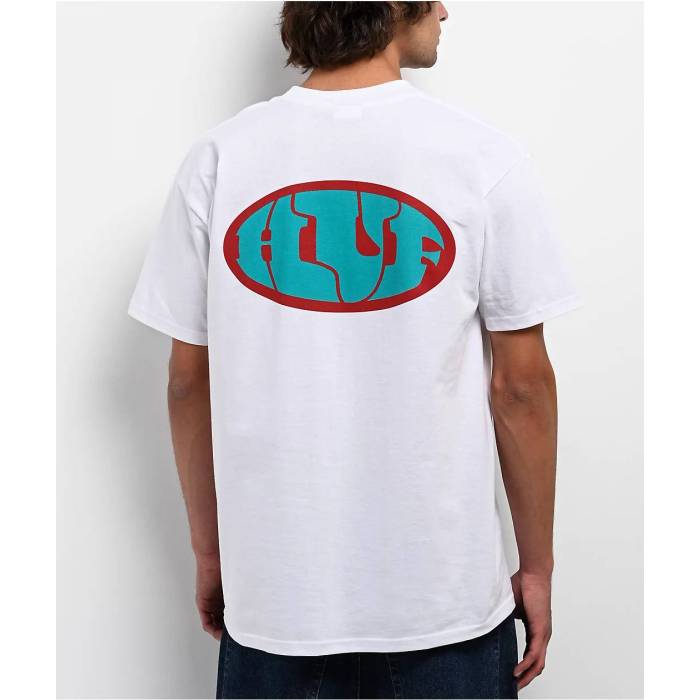 ハフ Huf 【 Warped White T-Shirt Men's White 】 白色 ホワイト Tシャツ メンズ 白色 ホワイト|スニケス
