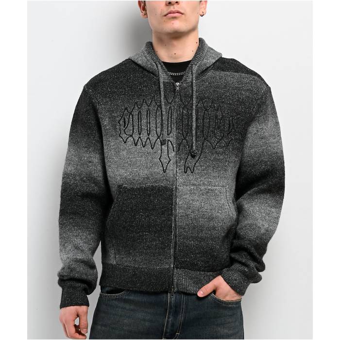 帝国 Empyre 【 Kick Stand Grey Hooded Zip Sweater Men\u0027s - 】 蹴り付ける 薄墨色 薄墨色 ボンネット付 調教師 メンズ NULL