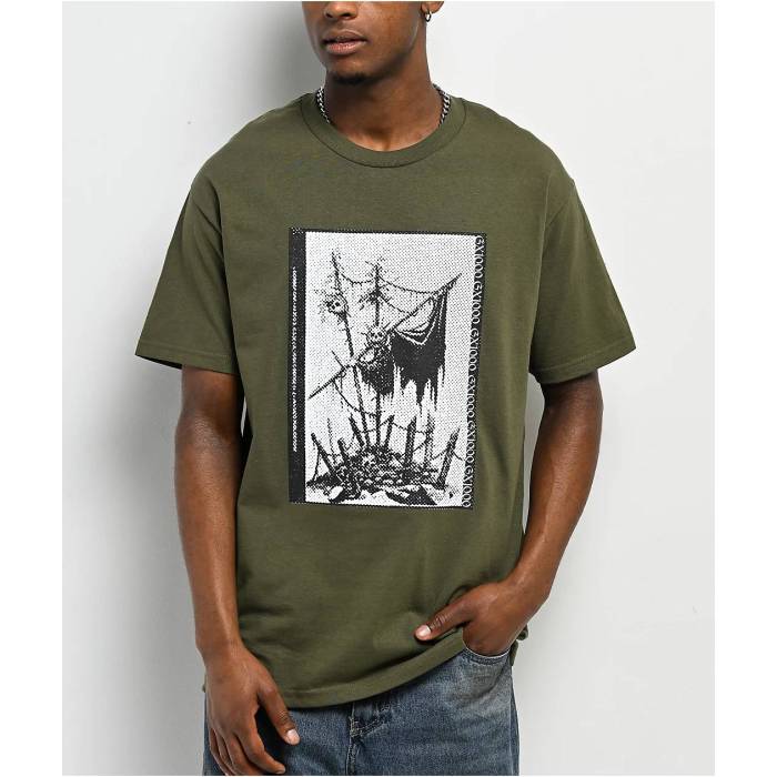 Gx1000 【 Hamburger Lady Green T-Shirt Men's Green 】 green 緑・グリーン Tシャツ メンズ green 緑・グリーン