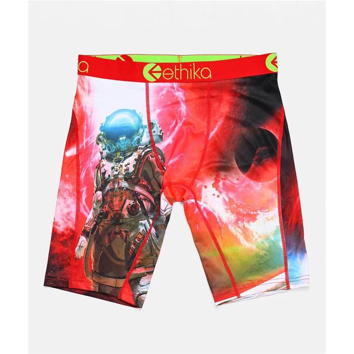 エシカ Ethika 【 Red Planet Boxer Briefs Men's Multicolor 】 Red 赤・レッド メンズ｜スニケス
