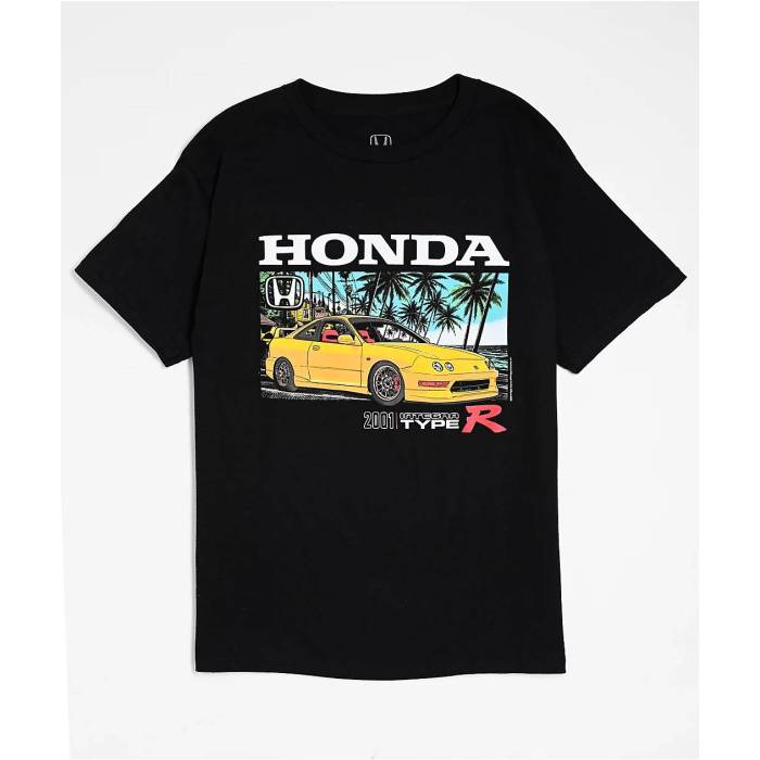 Honda 【 Kids Integra Tropic Black T-Shirt Kids' Black 】 黒色 ブラック Tシャツ 黒色 ブラック