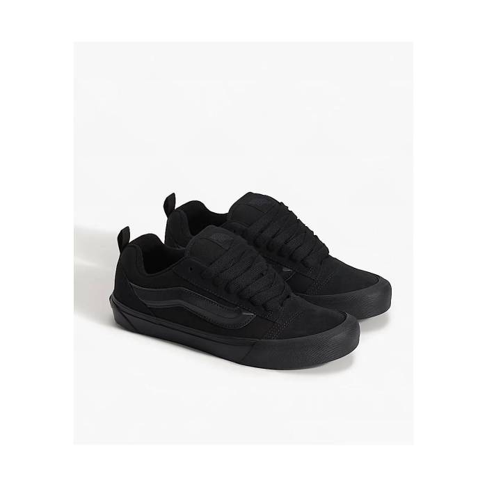 【★百貨店SALE★6/11真夜中2時迄】ヴァンズ Vans 【 Knu Skool Black Mono Skate Shoes Men\u0027s Black 】 黒いこと 黒いこと Skate 滑る シューズ 運動すること靴 メンズ 黒いこと 黒いこと