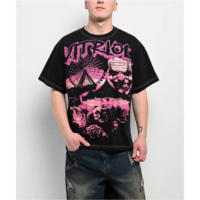 【★百貨店SALE★6/11真夜中2時迄】Vitriol 【 Madness Black T-Shirt Men\u0027s - 】 マッドネス 黒いこと 黒いこと ティーシャツ メンズ NULL