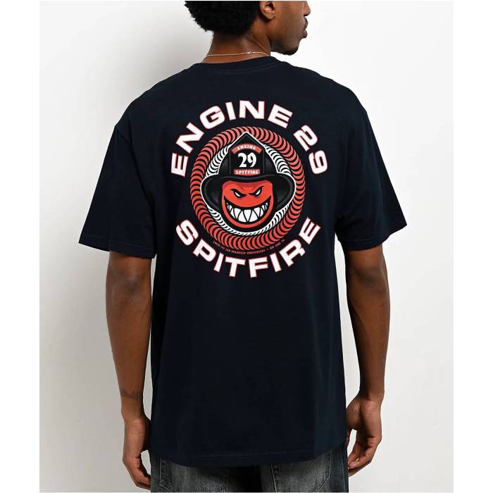 【★百貨店SALE★6/11真夜中2時迄】スピットファイア Spitfire 【 X Engine 29 Navy T-Shirt Men\u0027s Navy 】 紺色 米国海軍 ティーシャツ メンズ 紺色 米国海軍