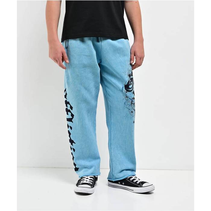 【★百貨店SALE★6/11真夜中2時迄】アフリクション Affliction 【 Kids Ice Blade Blue Wash Sweatpants Kids\u0027 Blue 】 青碧 青碧 ロングタイツ 青碧 青碧