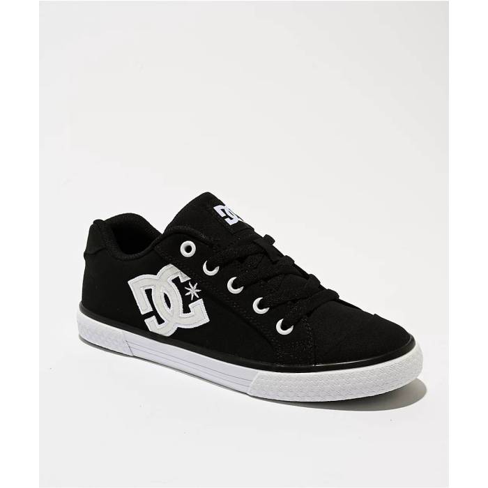 ディーシー Dc 【 Chelsea Tx Black \u0026 White Skate Shoes Women\u0027s Black 】 黒いこと 黒いこと 白いこと 白いこと Skate 滑る シューズ 運動すること靴 レディース 黒いこと 黒いこと