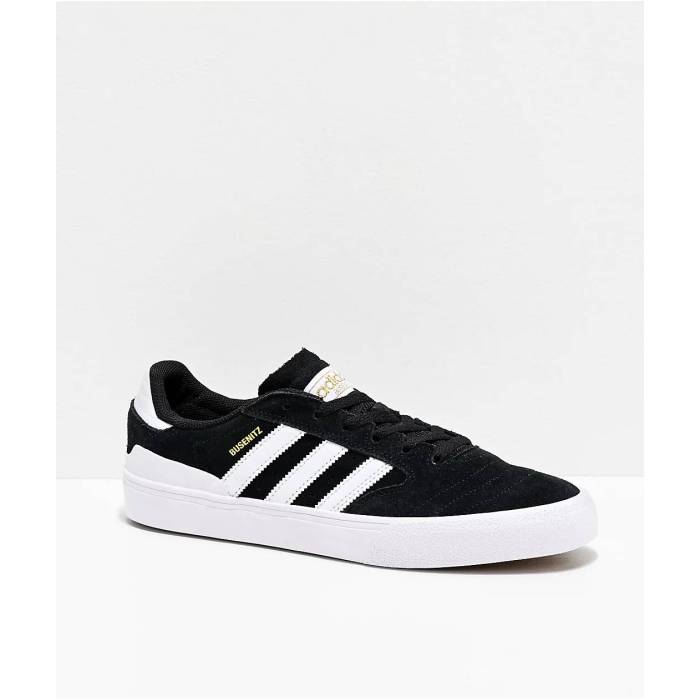 アディダス Adidas 【 Busenitz Vulc Ii Black White \u0026 Gum Shoes Men Black 】 黒色 ブラック 白色 ホワイト シューズ 運動靴 メンズ 黒色 ブラック