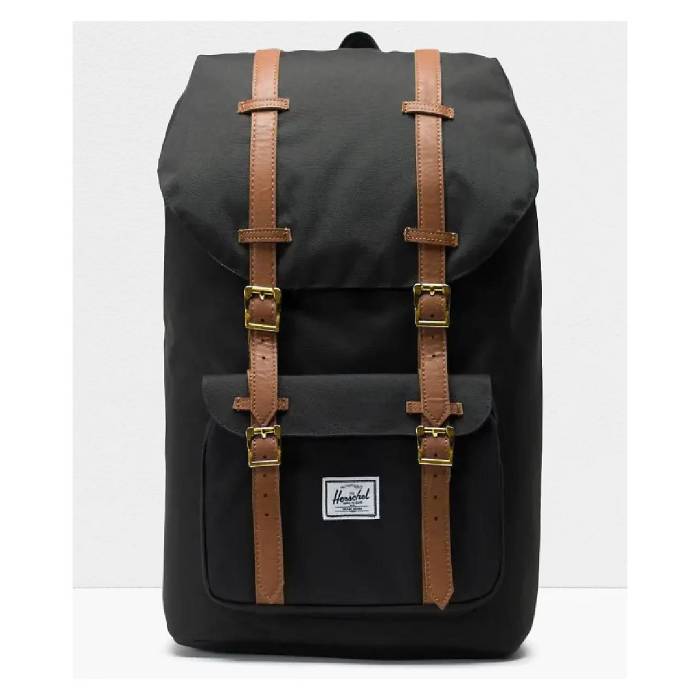 Herschel Supply 【 Co. Little America Eco Black Backpack Men's Black 】 黒色 ブラック バックパック バッグ リュックサック メンズ 黒色 ブラック
