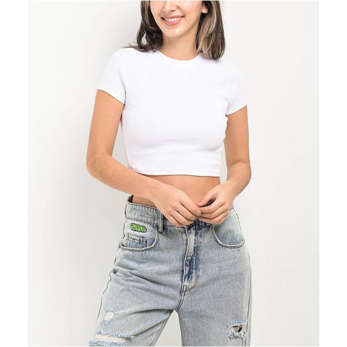 Ninth Hall Fundamentals 【 Shawnie White Fitted Crop T-Shirt Women\u0027s White 】 白いこと 白いこと Crop クロップ プルオーバー レディース 白いこと 白いこと