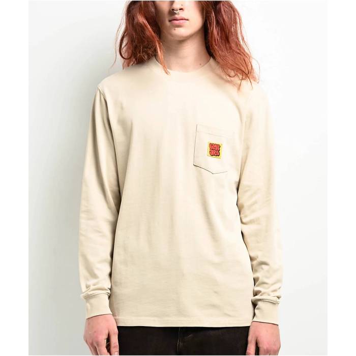 【★百貨店SALE★6/11真夜中2時迄】帝国 Empyre 【 Hammer Time Natural Long Sleeve Pocket T-Shirt Men\u0027s Natural 】 ひと休み 自然的 Sleeve 衣袂 ティーシャツ メンズ 自然的