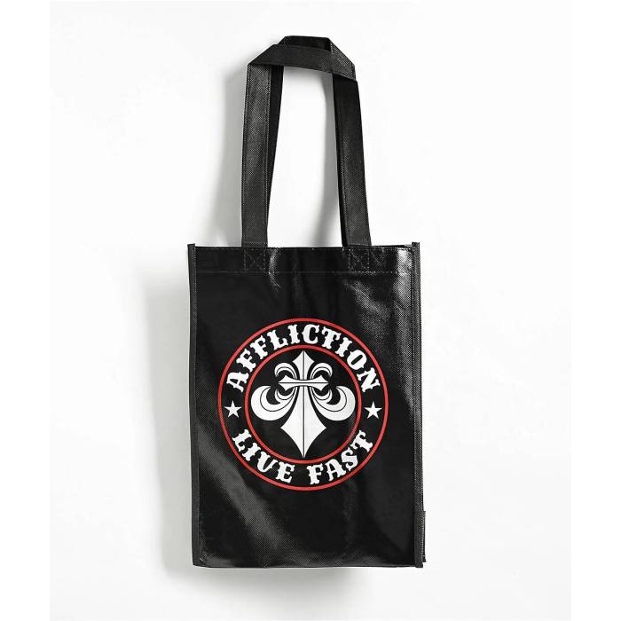 アフリクション Affliction 【 Small Black Tote Bag Men's Black 】 黒色 ブラック バッグ メンズ 黒色 ブラック｜スニケス 7,854円