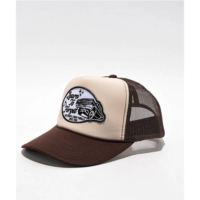 Ltf 【 Learn To Forget Late Nights Brown & Tan Trucker Hat Men's Brown 】 茶色 ブラウン トラッカー メンズ 茶色 ブラウン|スニケス