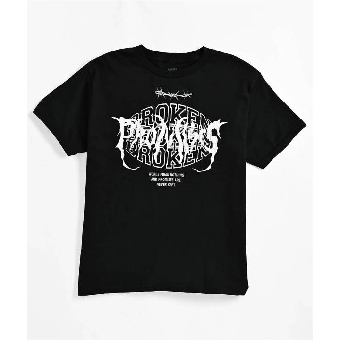 【★百貨店SALE★6/11真夜中2時迄】Broken Promises 【 Kids Underworld Black T-Shirt Kids\u0027 No Color 】 黒いこと 黒いこと ティーシャツ