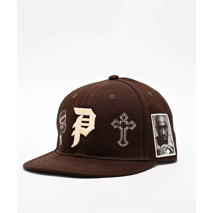 プリミティブ Primitive 【 X Tupac Royalty Brown Snapback Hat Men's Brown 】 茶色 ブラウン Snapback スナップバック バッグ メンズ 茶色 ブラウン