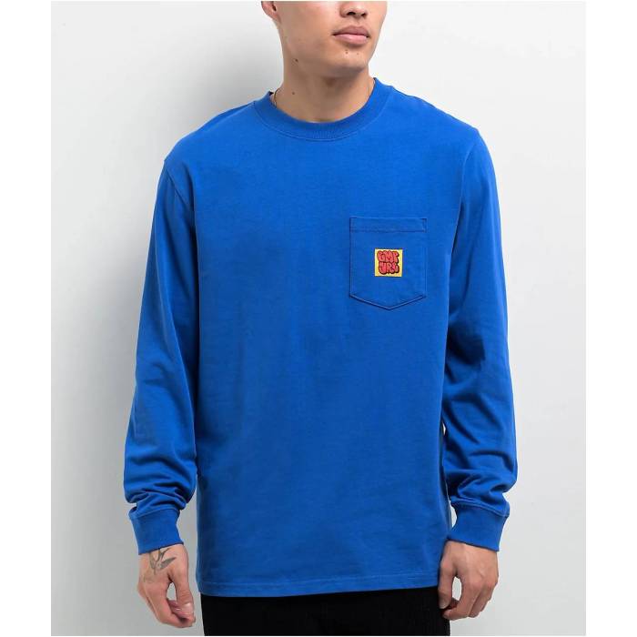 【★百貨店SALE★6/11真夜中2時迄】帝国 Empyre 【 Hammer Time Royal Blue Long Sleeve Pocket T-Shirt Men\u0027s Blue 】 ひと休み 青碧 青碧 Sleeve 衣袂 ティーシャツ メンズ 青碧 青碧