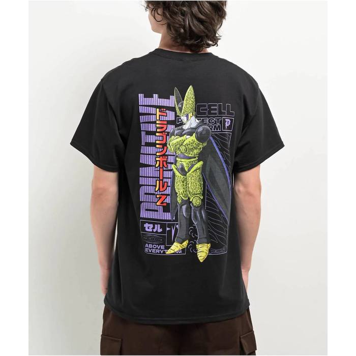 大時代 Primitive 【 X Dragon Ball Z Perfect Form Black T-Shirt Men\u0027s Black 】 火竜 黒いこと 黒いこと プルオーバー メンズ 黒いこと 黒いこと