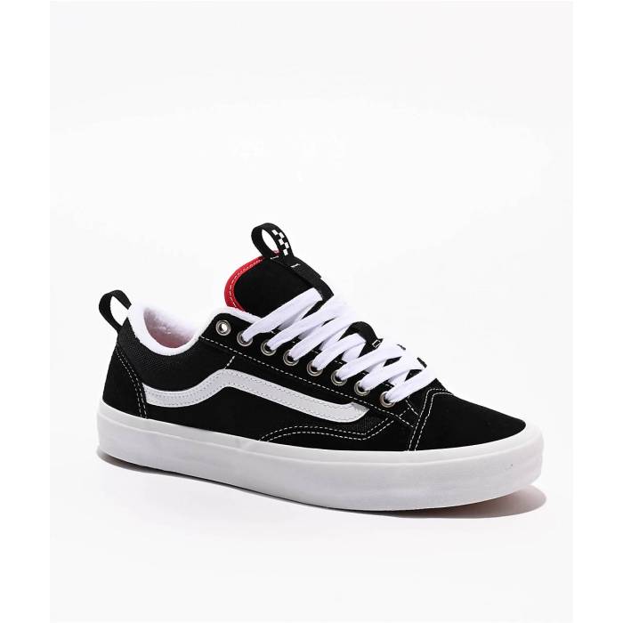 【★百貨店SALE★6/11真夜中2時迄】ヴァンズ Vans 【 Old Skool 36+ Black \u0026 White Skate Shoes Men\u0027s Black 】 黒いこと 黒いこと 白いこと 白いこと Skate 滑る シューズ 運動すること靴 メンズ 黒いこと 黒いこと