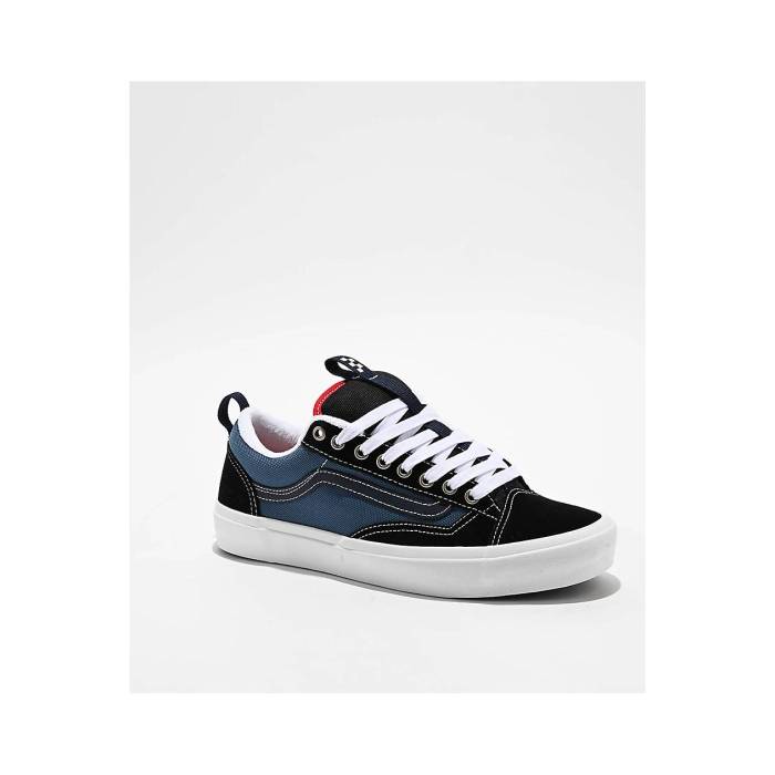 【★百貨店SALE★6/11真夜中2時迄】ヴァンズ Vans 【 Old Skool 36+ Black \u0026 Stv Navy Skate Shoes Men\u0027s Black 】 黒いこと 黒いこと 紺色 米国海軍 Skate 滑る シューズ 運動すること靴 メンズ 黒いこと 黒いこと