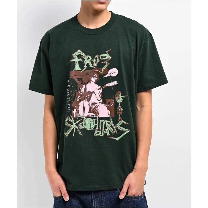 Frog Skateboards 【 Frog Branching Out Bootleg Green T-Shirt Men\u0027s Green 】 green 緑・緑であること プルオーバー メンズ green 緑・緑であること