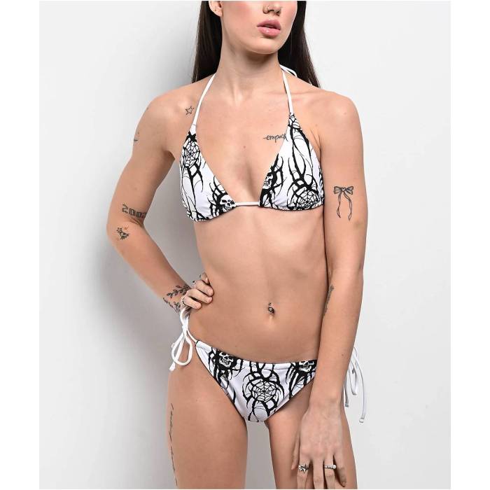 【★百貨店SALE★6/11真夜中2時迄】Lurking Class By Sketchy Tank 【 X Kyle Grand Sin White High Leg Bikini Bottom Women\u0027s White 】 地びた 白いこと 白いこと ご機嫌 ズボン ボトムス レディース 白いこと 白いこと