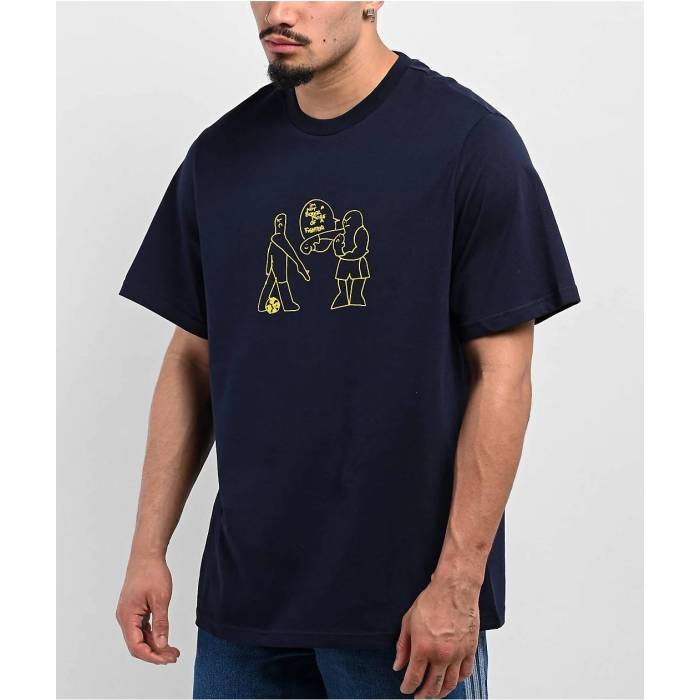 【★百貨店SALE★6/11真夜中2時迄】アディダス Adidas 【 Shmoofoil Fighter Navy T-Shirt Men\u0027s Navy 】 攻撃機 紺色 米国海軍 ティーシャツ メンズ 紺色 米国海軍
