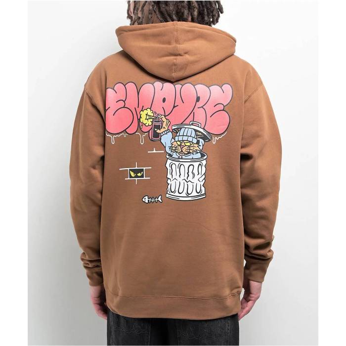 エンパイア Empyre 【 Alley Cat Brown Hoodie Men's Light Pastel Brown 】 茶色 ブラウン フーディー パーカー メンズ 茶色 ブラウン