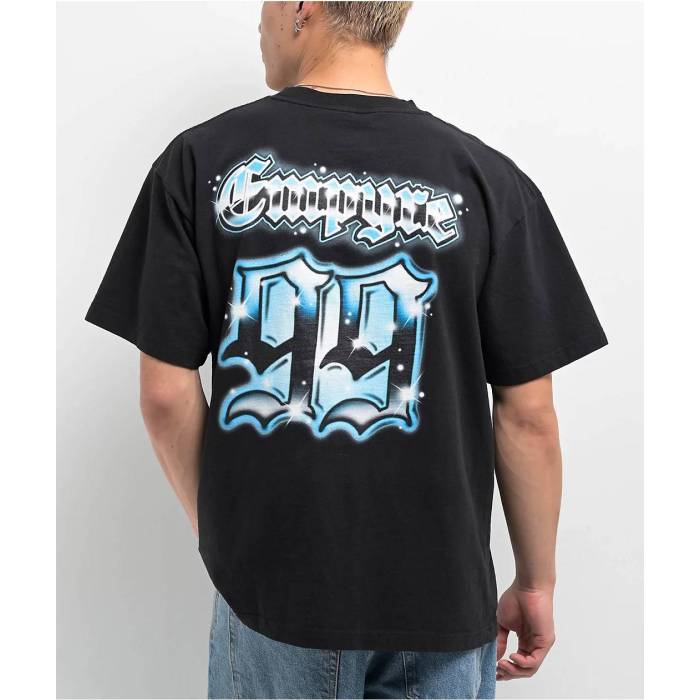 【★百貨店SALE★6/11十二時2時迄】帝国 Empyre 【 Varsity Chrome Black T-Shirt Men\u0027s Black 】 黒いこと 黒いこと プルオーバー メンズ 黒いこと 黒いこと